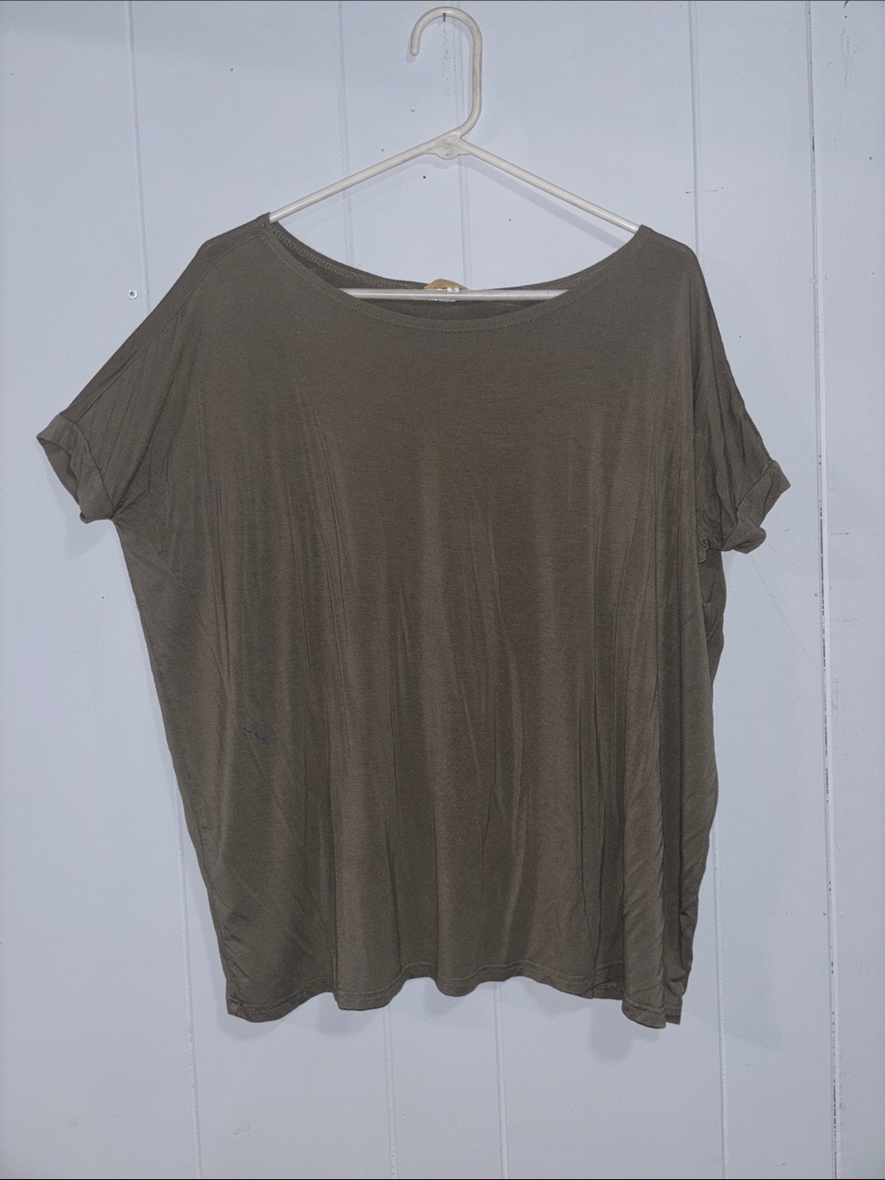 Piko 1988 Olive Green Dolman Short Sleeve Top